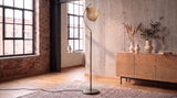 KAWOLA Stehlampe VESUVIA Jute gold schwarz