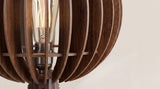 KAWOLA Stehlampe YARA Holz walnuss