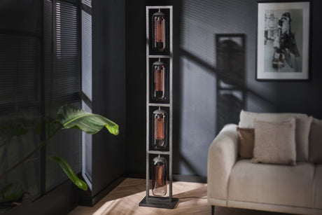 KAWOLA Stehleuchte TRIEST Stehlampe Glas schwarz