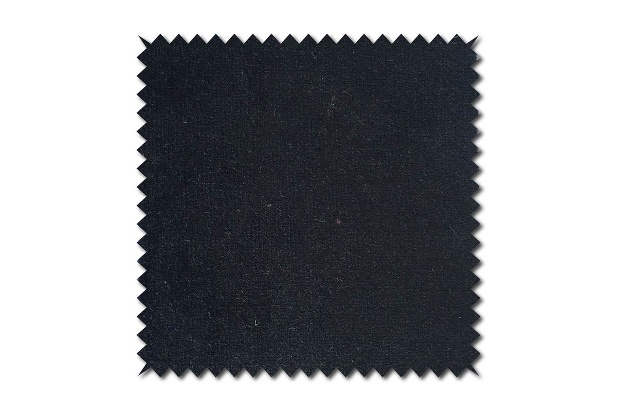 KAWOLA Stoffmuster Velvet schwarz