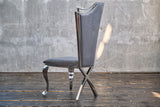 KAWOLA Stuhl AMALIA Esszimmerstuhl Barock Velvet grau