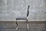 KAWOLA Stuhl LINDA Esszimmerstuhl Barock Velvet grau