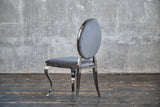 KAWOLA Stuhl LINDA Esszimmerstuhl Barock Velvet grau