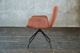 KAWOLA Stuhl NEW CHARME Drehstuhl Esszimmersessel Cord rost