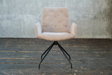 KAWOLA Stuhl NEW CHARME Drehstuhl Esszimmersessel Cord taupe