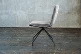 KAWOLA Stuhl NEW CHARME Drehstuhl Esszimmerstuhl Velvet silber