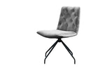 KAWOLA Stuhl NEW CHARME Drehstuhl Esszimmerstuhl Velvet silber
