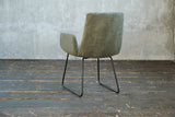 KAWOLA Stuhl NEW CHARME Esszimmersessel Cord olivgrün