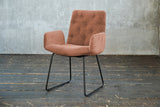 KAWOLA Stuhl NEW CHARME Esszimmersessel Cord rost