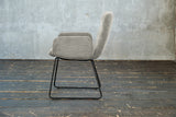 KAWOLA Stuhl NEW CHARME Esszimmersessel Cord steingrau