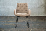 KAWOLA Stuhl NEW CHARME Esszimmersessel Cord taupe