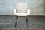 KAWOLA Stuhl NEW CHARME Esszimmersessel Cord weiß