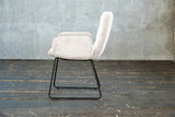 KAWOLA Stuhl NEW CHARME Esszimmersessel Cord weiß