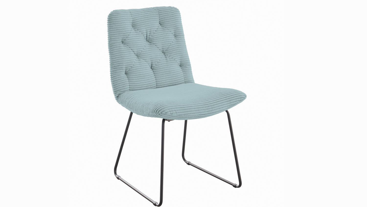 KAWOLA Stuhl NEW CHARME Esszimmerstuhl Cord hellblau