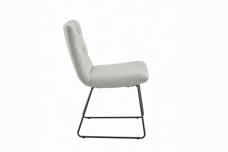 KAWOLA Stuhl NEW CHARME Esszimmerstuhl Cord hellgrau