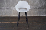 KAWOLA Thekenhocker ZAJA Barstuhl Sitzhöhe 65 cm Kunststoff weiß