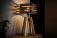 KAWOLA Tischleuchte DALIAN Tischlampe Holz/Metall schwarz