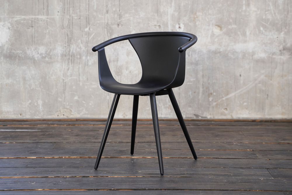 B-Ware KAWOLA Stuhl DANA Esszimmerstuhl Kunststoff schwarz