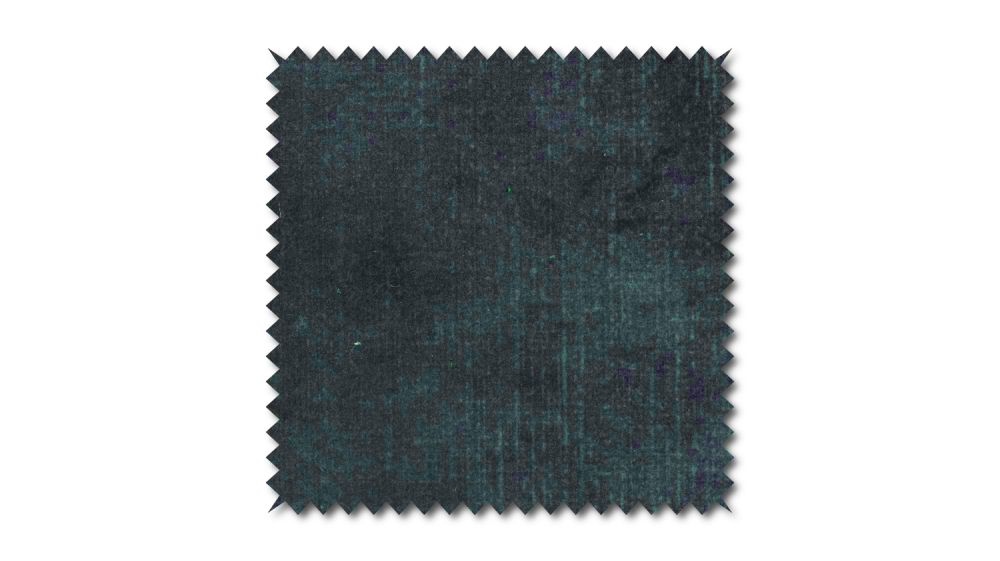 KAWOLA Stoffmuster Velvet petrol