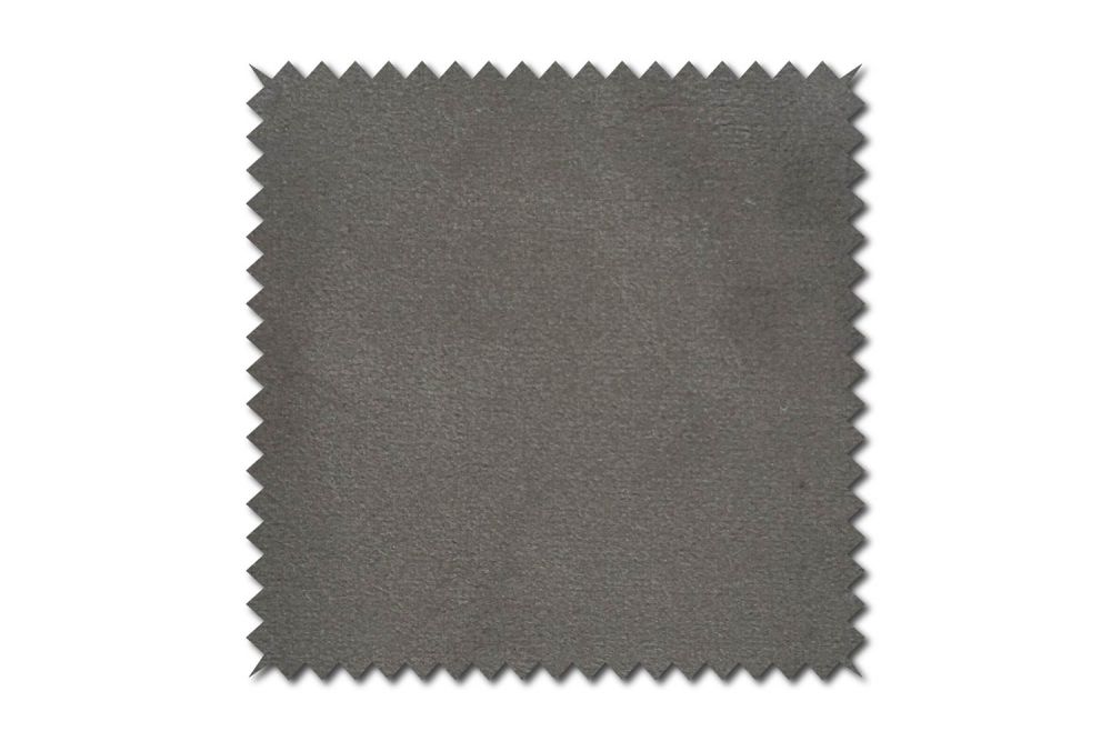 KAWOLA Stoffmuster Velvet silber 10x10cm
