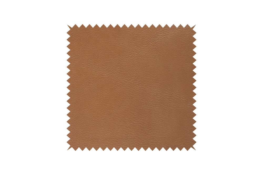 KAWOLA Stoffmuster Leder cognac
