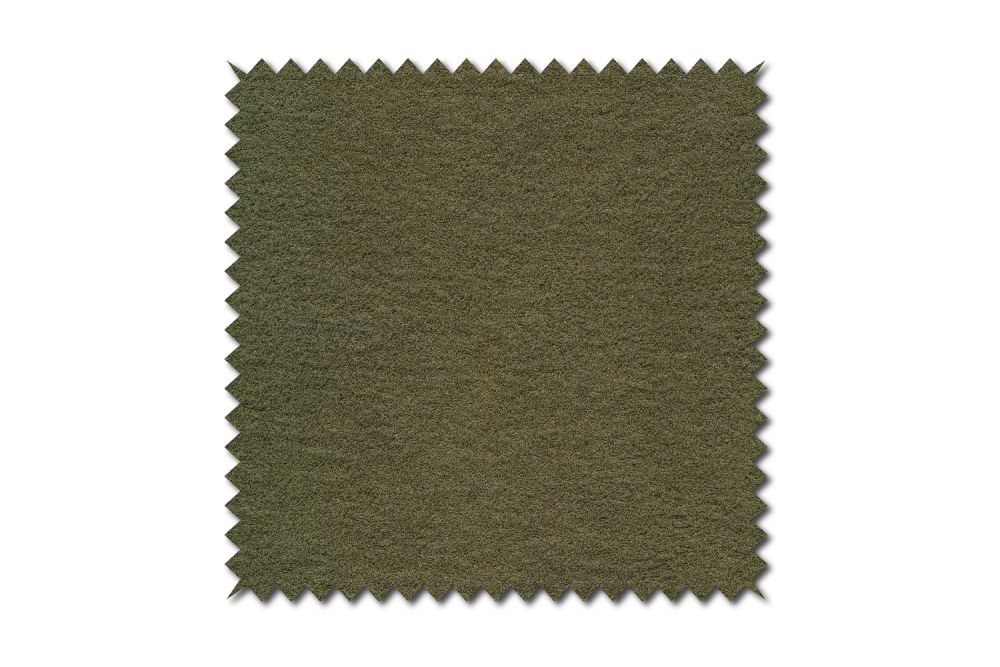 KAWOLA Stoffmuster Stoff moosgrün 10x10cm
