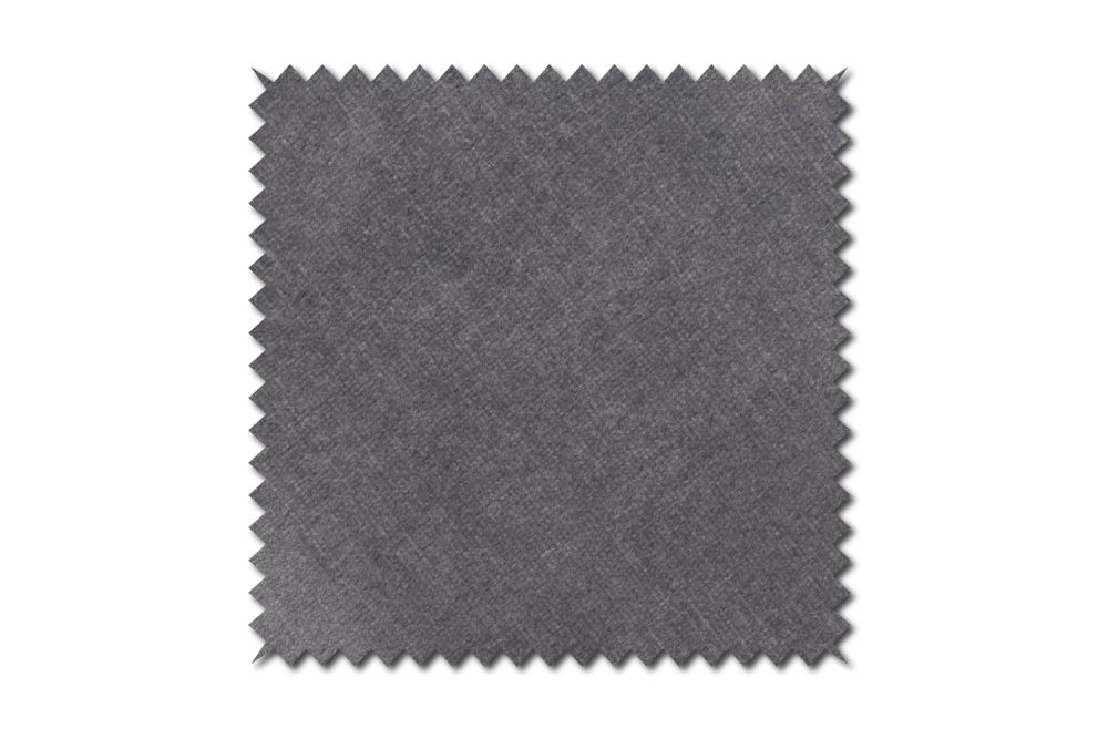 KAWOLA Stoffmuster Velvet grau 10x10cm