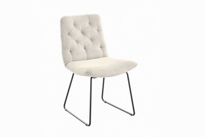 Vorschau: KAWOLA Stuhl NEW CHARME Esszimmerstuhl Cord cremeweiß Vorschau: KAWOLA Stuhl NEW CHARME Esszimmerstuhl Cord cremeweiß