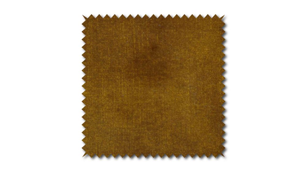 KAWOLA Stoffmuster Velvet cognac 10x10cm