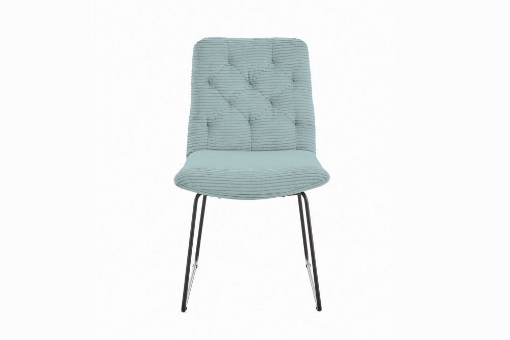 KAWOLA Stuhl NEW CHARME Esszimmerstuhl Cord hellblau