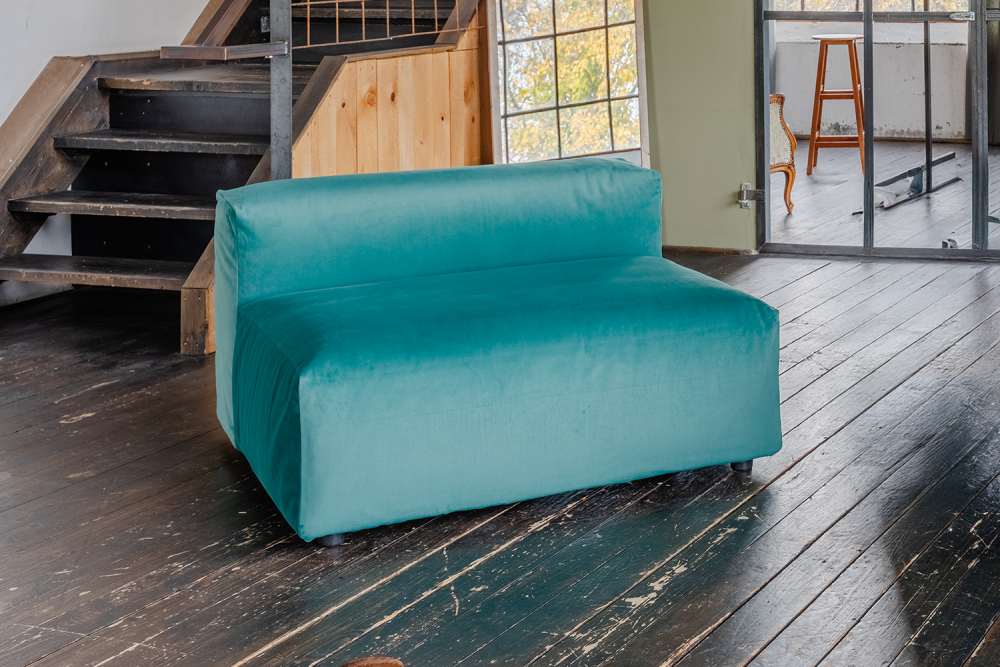 KAWOLA Sessel MIA Velvet grün