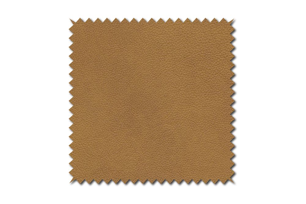 KAWOLA Stoffmuster Leder cognac 10x10cm
