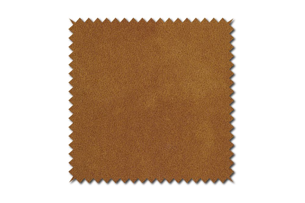 KAWOLA Stoffmuster Stoff cognac 10x10cm