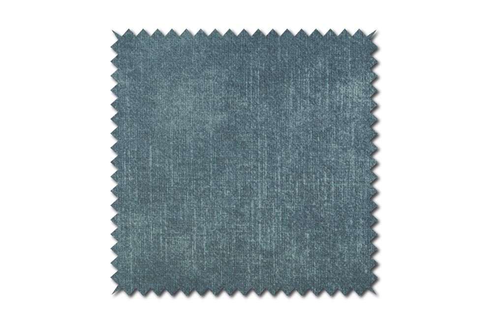 KAWOLA Stoffmuster Velvet petrol 10x10cm