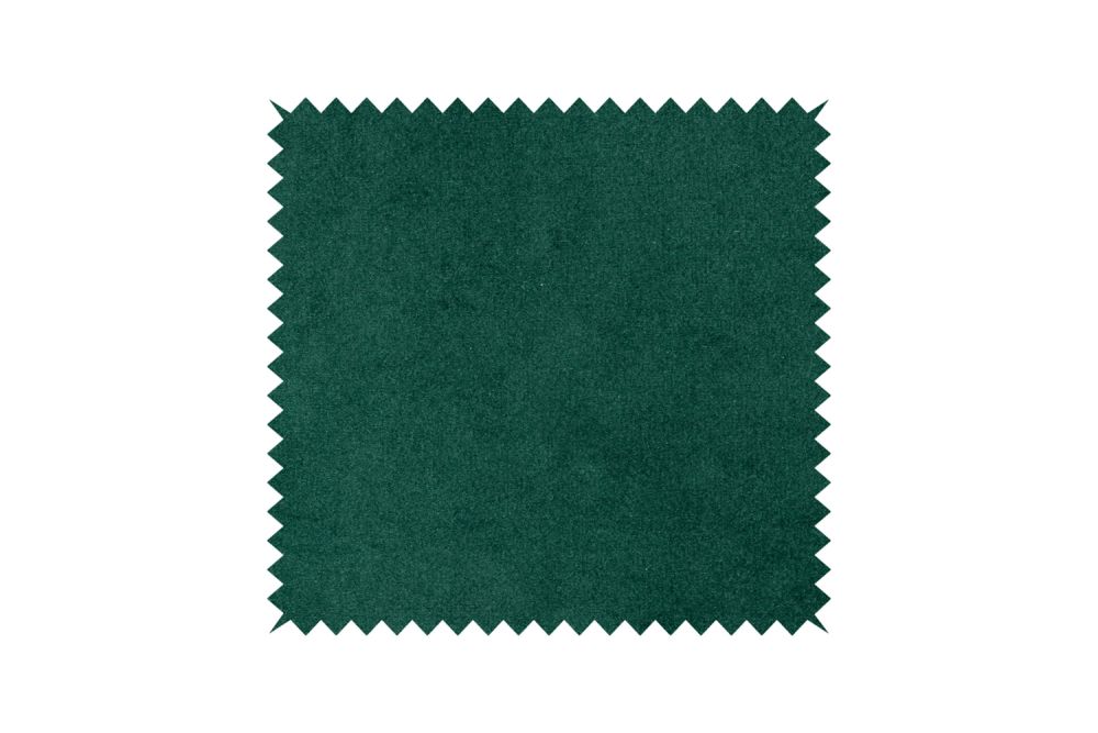 KAWOLA Stoffmuster Velvet grün 10x10cm