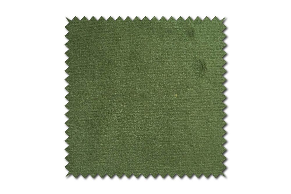 KAWOLA Stoffmuster Velvet grün 10x10cm
