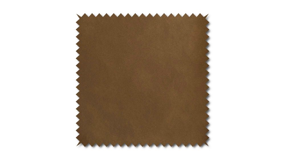 KAWOLA Stoffmuster Kunstleder cognac 10x10cm
