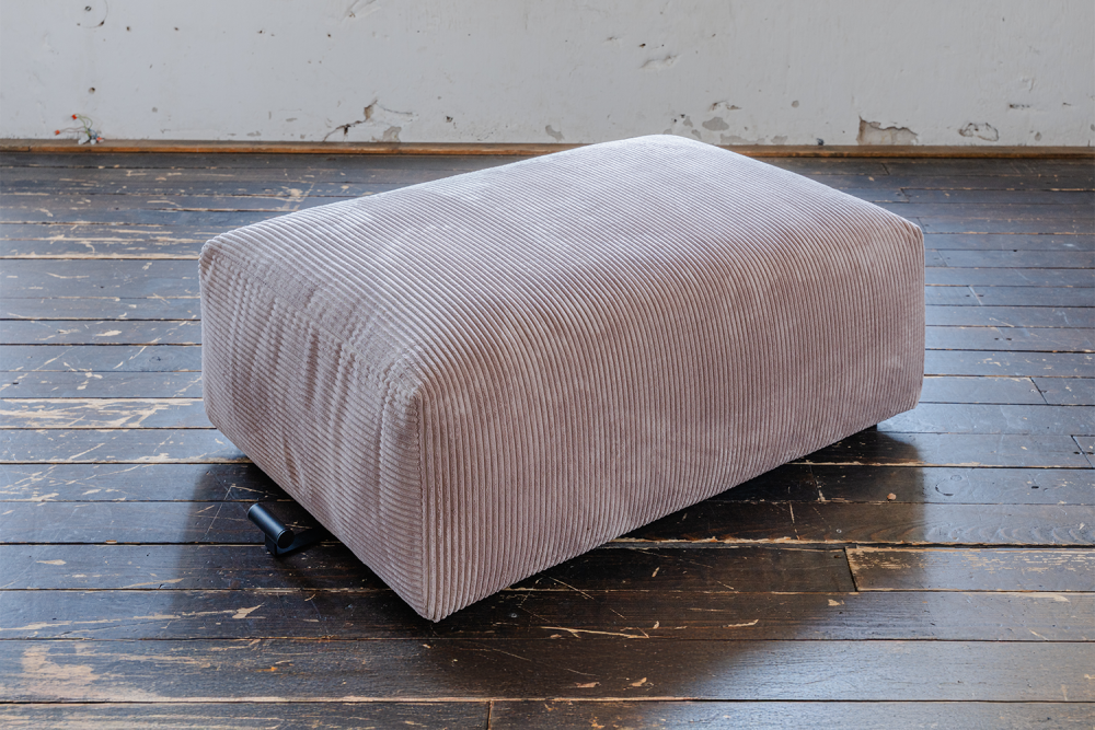 KAWOLA Sitzelement MIA Hocker Cord taupe