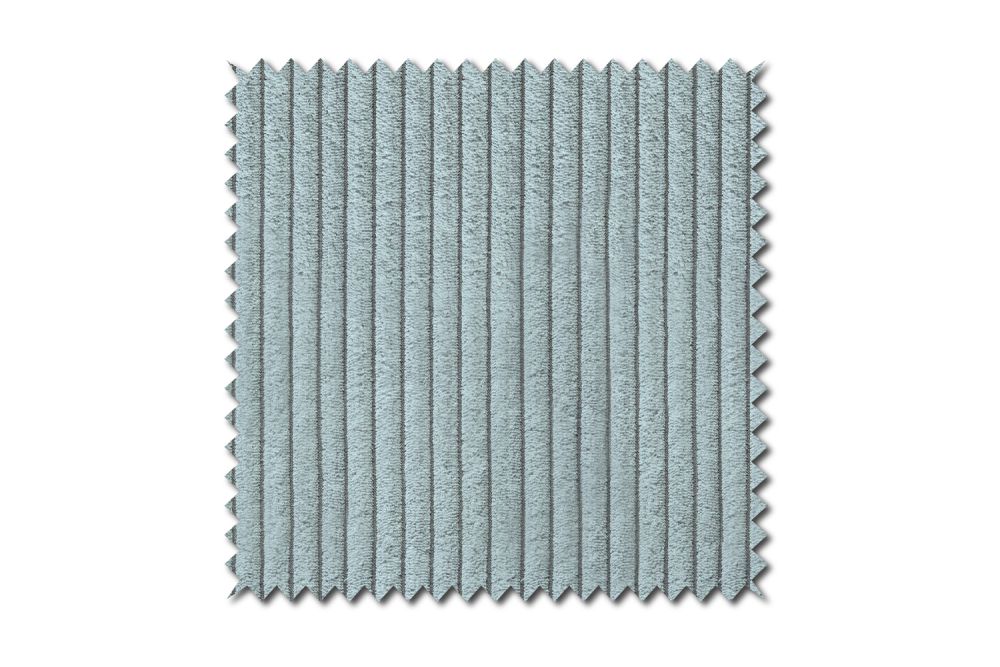 KAWOLA Stoffmuster Cord hellblau 10x10cm