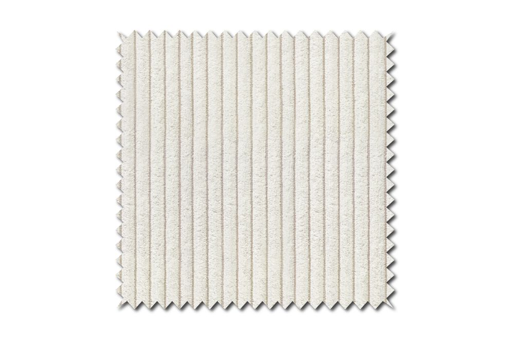 KAWOLA Stoffmuster Cord weiß 10x10cm
