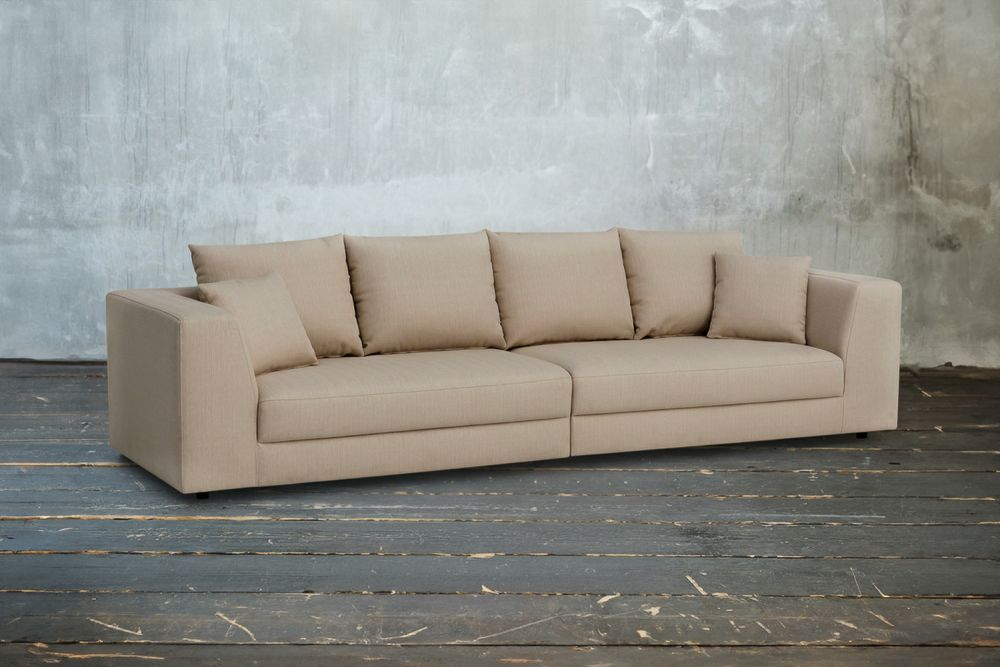 B-Ware KAWOLA Big Sofa MERA Stoff beige