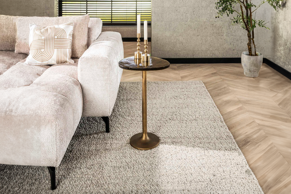 KAWOLA Beistelltisch DARI XL Glas gold