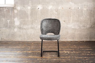 KAWOLA Stuhl JONA Esszimmerstuhl Stoff anthrazit