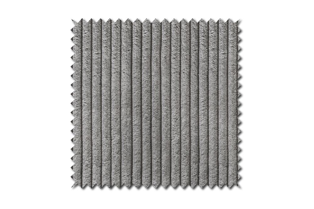 KAWOLA Stoffmuster Cord grau 10x10cm