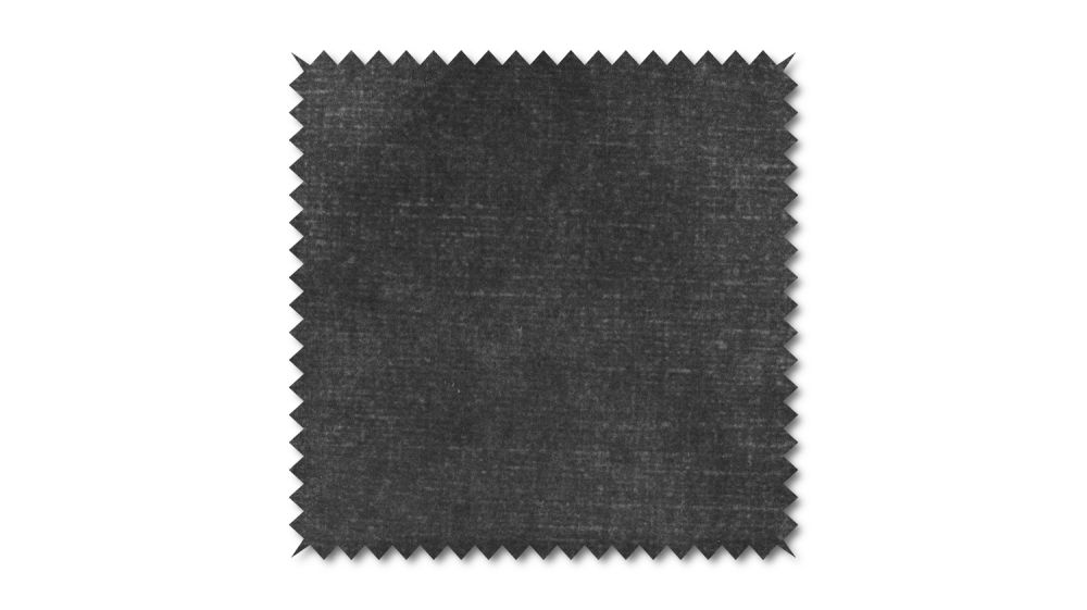 KAWOLA Stoffmuster Velvet anthrazit 10x10cm