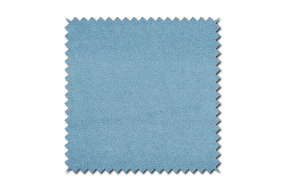 KAWOLA Stoffmuster Velvet hellblau
