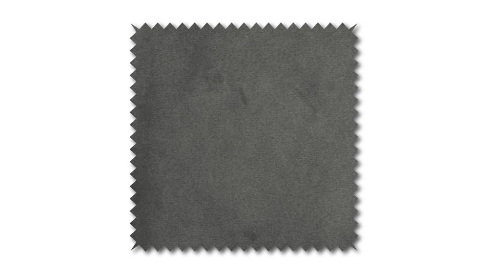 KAWOLA Stoffmuster Velvet silber 10x10cm