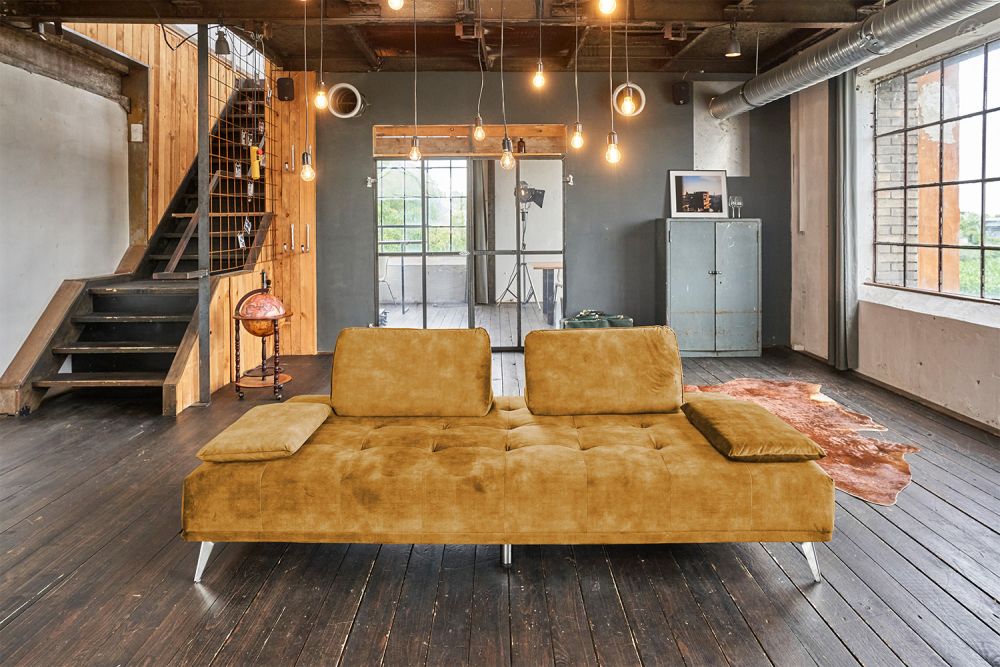 B-Ware KAWOLA Schlafsofa WIOLO Daybed velvet cognac