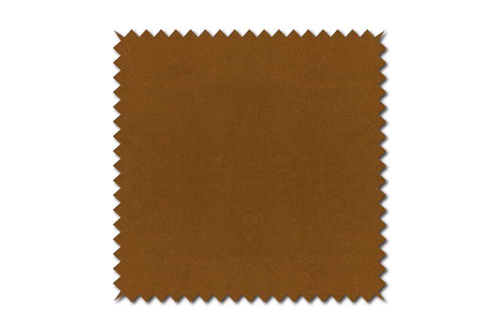 KAWOLA Stoffmuster Stoff cognac 10x10cm