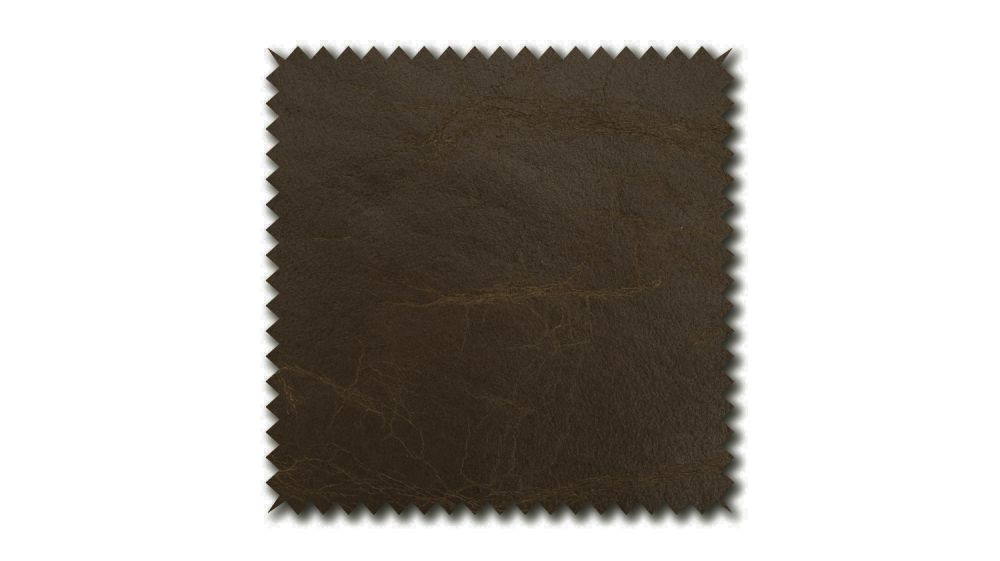 KAWOLA Stoffmuster Leder braun 10x10cm